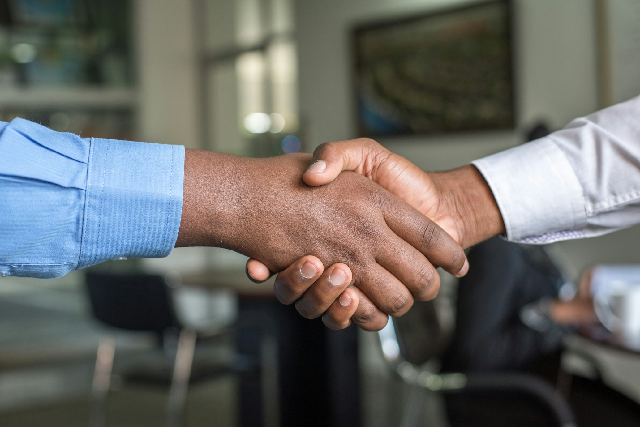 Professional handshake agreement